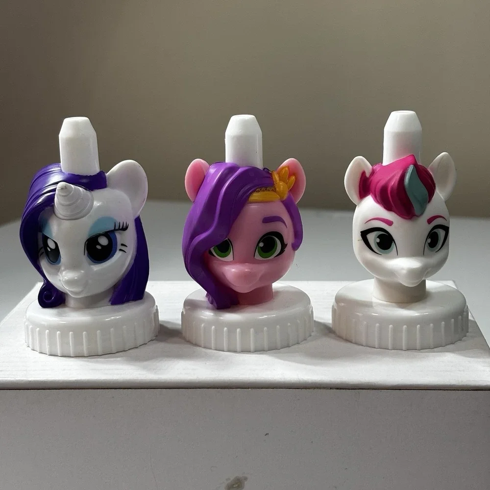 My Little Pony MLP Rainbow Rarity, Pipp, & Zipp Good 2 Grow Topper Spouts